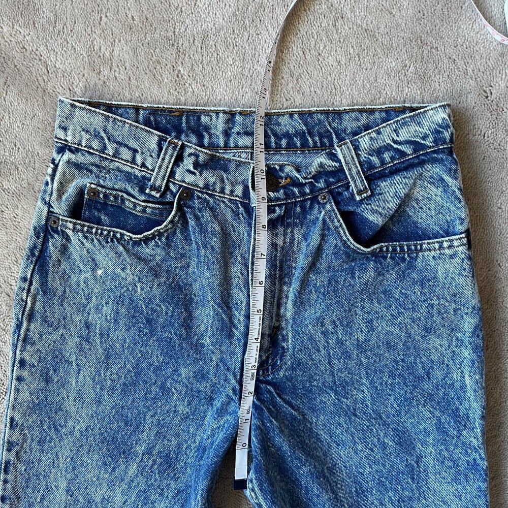 Vintage Levi's 505 Orange Tab Student Fit Acid Wash Jeans, W28 L31.5 - Picture 7 of 13